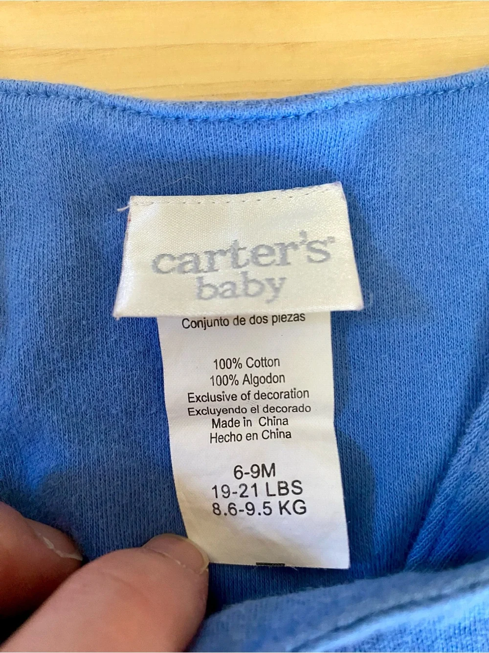 Vintage Carters Baby Whale Overall Romper 6-9 Months